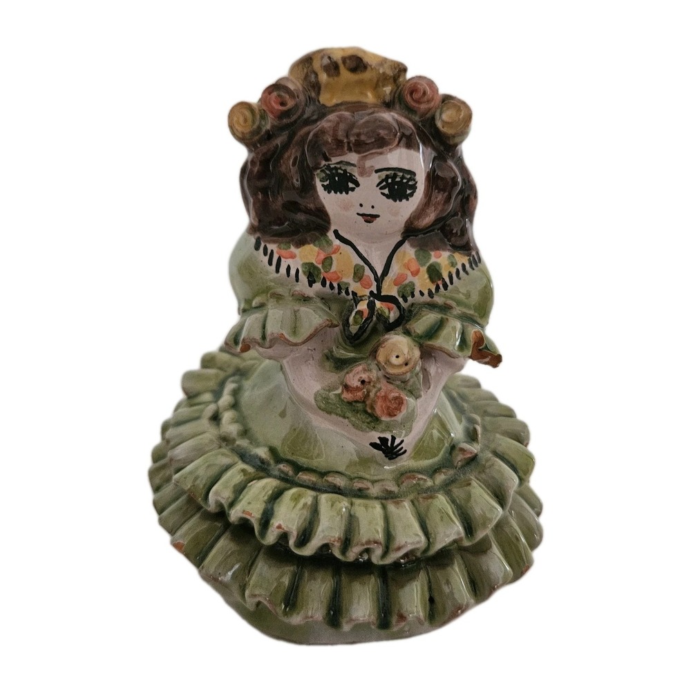 Adelina‎ & Antonio Pottery Woman Doll Gypsy Muñeca Gitana Granada Spanish *Read